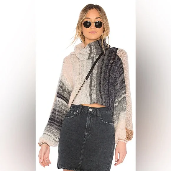 Free People Cloud Kicker Cowl Neck Sweater Size XS/S - Picture 1 of 7
